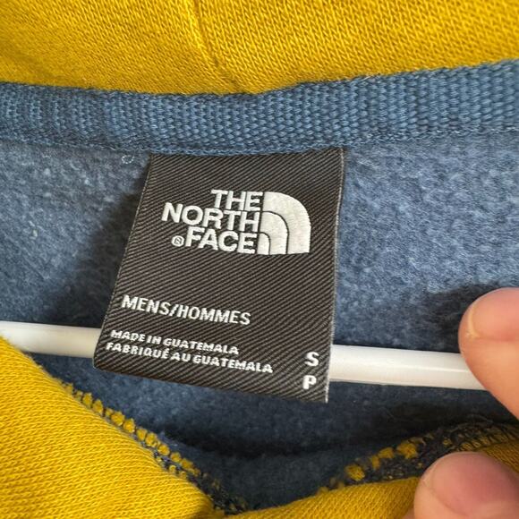 The North Face Colorblock Hoodie Sweatshirt Men's Size‎ Small Blue/Green/Yellow - Picture 8 of 14